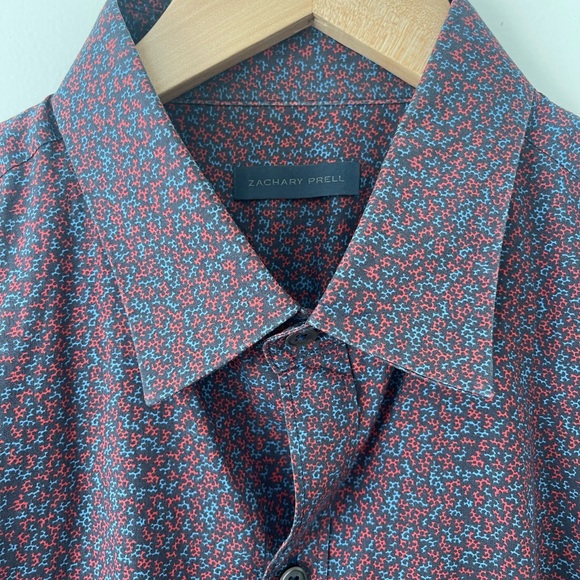 Zachary Prell Slim Fit Floral Button Down Size M - Picture 2 of 3